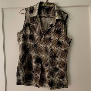 Rossignol dandelion sleeveless golf shirt